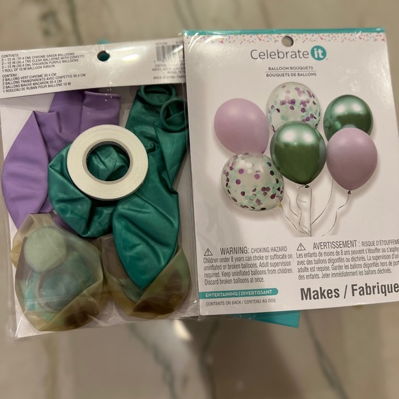 Other - Balloon Bouquet set/ 2 sets/ purple and teal balloons